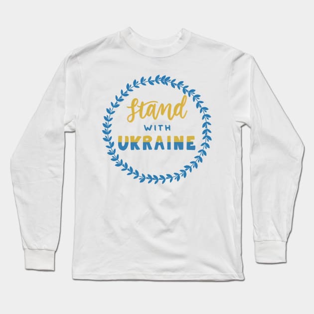 i stand with Ukraine Long Sleeve T-Shirt by nicolecella98